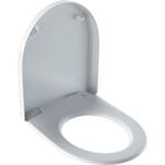 Asiento y tapa del inodoro serie Geberit iCon. Blanco brillante. Bisagras quick Release
